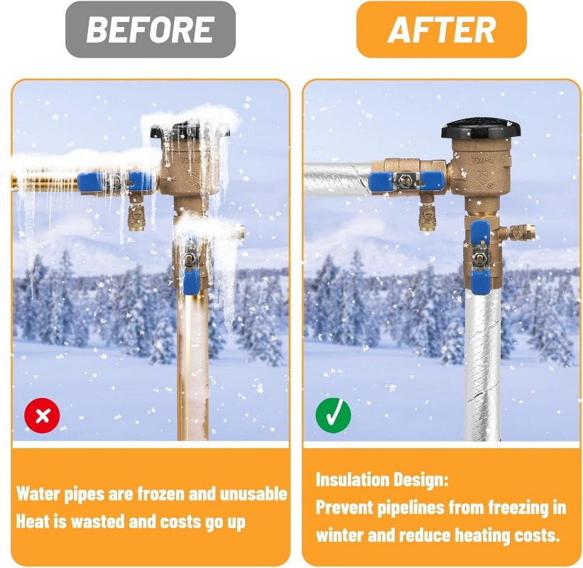 Outdoor Foam Keep Warm Pipes T - Pipe Insulation Foam review and price