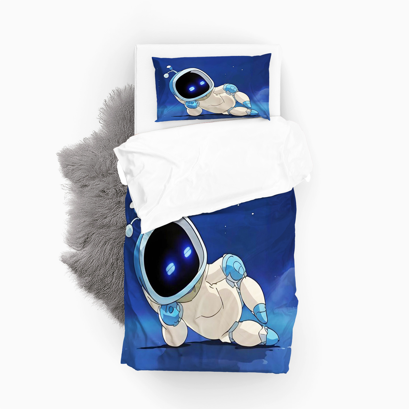 Print Cartoon Astro Bot Duvet  - Home Improvement Game review and price