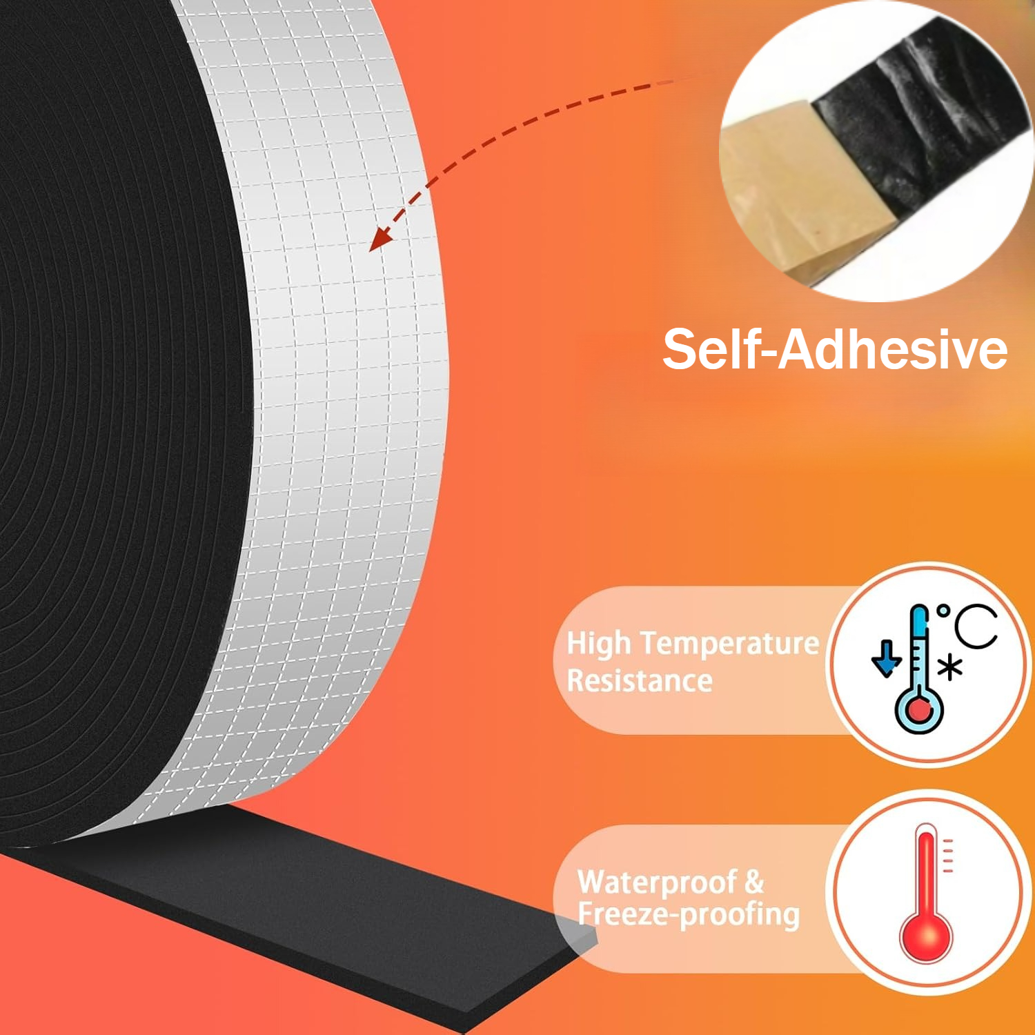Pipe Insulation Wrap Self Adhe - Pipe Insulation Foam review and price