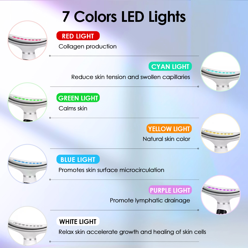 7 Colors LED Lights Face Neck  - Home Improvement Items review and price