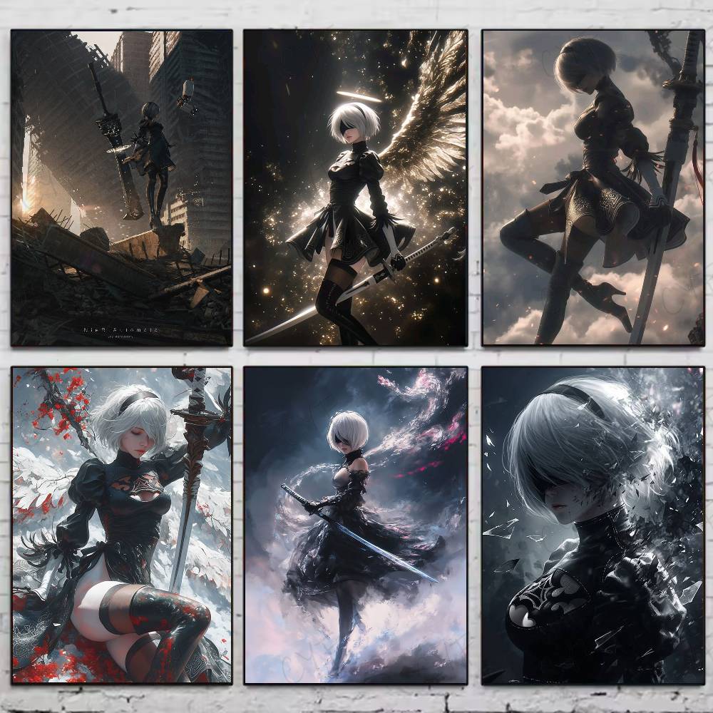 N-NieRAutomata Game Poster HD  - Home Improvement Game review and price
